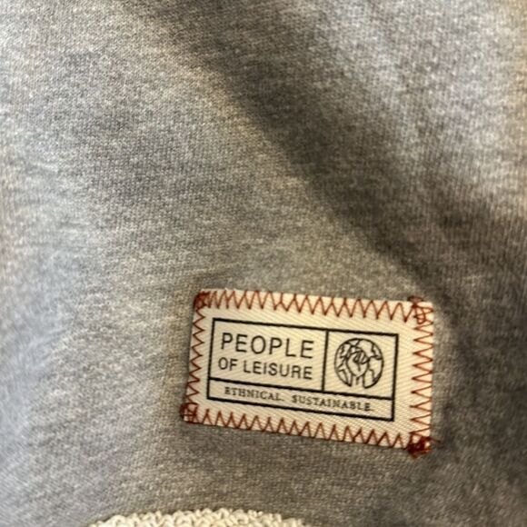 People of Leisure Women’s Grey Hooded Sweatshirt - Picture 8 of 8